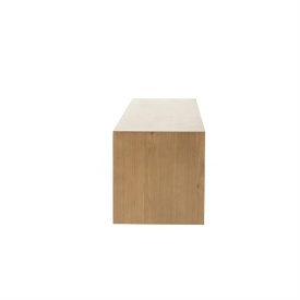 COMODA TV MILO - LEMN SI FURNIR DE STEJAR - MARO - 180(L) x 42(l) x 43(h) cm - Img 3