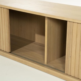 COMODA TV MILO - LEMN SI FURNIR DE STEJAR - NATURAL - 240(L) x 42(l) x 43(h) cm - Img 9