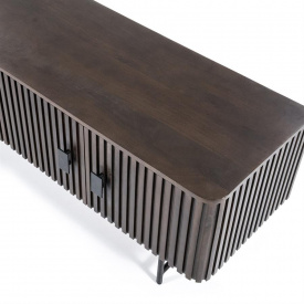 COMODA TV REMI CU 6 USI - DIN LEMN DE MANGO [FSC] SI METAL - MARO - 250(L) x 56(h) x 45(l) - Img 3