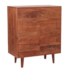 DULAP DE BAR FALCONE - LEMN DE SALCAM [FSC] - FINISAJ MARO NATURAL NUC - 90(L) x 110(h) x 48(l)