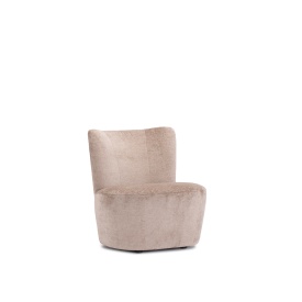 FOTOLIU SICILIA - METAL / LEMN / MATERIAL 100% POLIESTER - BEJ - 74(L) x 80(h) x 80(l)