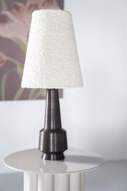 LAMPA DE MASA DAWN - TESATURA/METAL - NEGRU/ALB MURDAR - 26(L) x 61(h) x 26(l) - Img 7