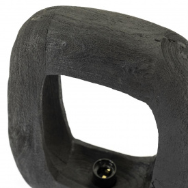 LAMPA DE MASA GIBS BIGER - LEMN [FSC] - NEGRU - 33(L) x 40(h) x 10(l) - Img 2