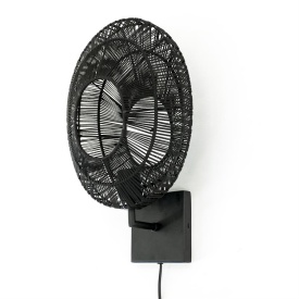 LAMPA DE PERETE OVO - METAL / POLIESTER - NEGRU - 28(L) x 17(l) x 45(h) - Img 2