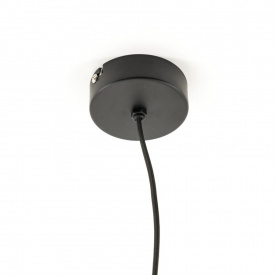 LAMPA SUSPENDATA BOBINIA - METAL - NEGRU - 19(L) x 30(h) x 19(l) - Img 2
