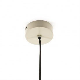LAMPA SUSPENDATA CURL - METAL - BEJ - 19(L) x 30(h) x 19(l) - Img 2