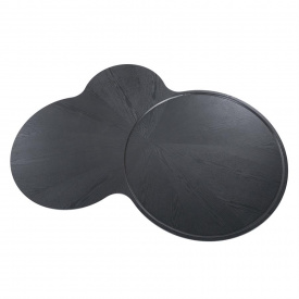 MASA DE CAFEA FAY - LEMN DE STEJAR FIN - NEGRU - 162(L) x 31(h) x 108(l) - Img 3