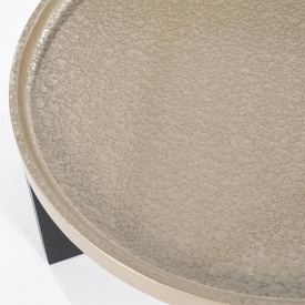 MASA DE CAFEA MAYSON - MDF / STEJAR FIN - BEJ / NEGRU - Ø90 x 35(h) - Img 2
