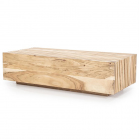 MASA DE CAFEA TOM - LEMN DE MANGO [FSC] - NATURAL - 130(L) x 35(h) x 60(l)