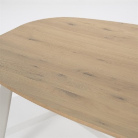 MASA DE DINING DION - LEMN DE STEJAR & METAL - NATURAL - 220(L) x 110(l) x 77(h) cm - Img 3