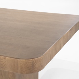 MASA DE DINING HARMONIE - LEMN SI FURNIR DE STEJAR - MARO - 140(L) x 140(l) x 77(h) cm - Img 3