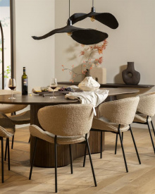 MASA DE DINING JORDY - LEMN DE MANGO - MARO - 200(L) x 76(h) x 110(l) - Img 3