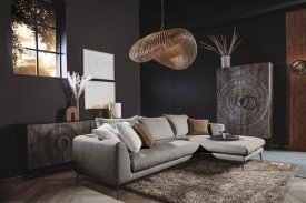 NOTTINGHAM 2 5-AL + CHAISE R - COPENHAGA 803 GRI CIMENT - 287.5(L) x 170(l) x 92(h) - Img 2