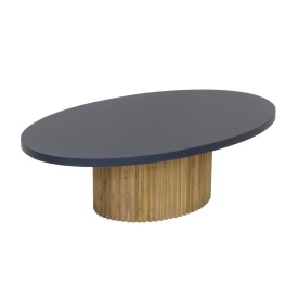 PALAZZO OVAL - NATURAL - LEMN DE TEC - 130(L) x 75(l) x 40(h)
