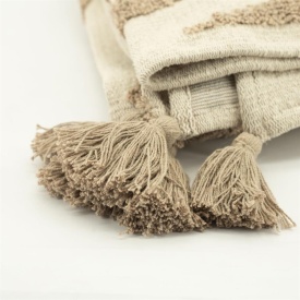 PATURICA MAJANI - 95% BUMBAC 5% POLIESTER - TAUPE - 170(L) x 130(l) x 2(h) - Img 3