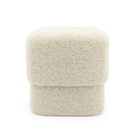 POUF KELSO - 100% POLIESTER - TAUPE - 40(L) x 40(l) x 40(h) - Img 2
