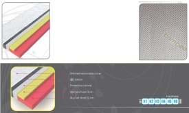 SALTEA MEMORY - 90/120/140/160/180(L) x 15(h) x 200(l) - 80% BUMBAC 20% POLIESTER - Img 3