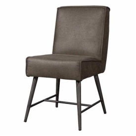 SCAUN BELMONTE CHEROKEE - METAL / MATERIAL - NEGRU / GRI - 62(L) X 86(H) X 46(L)