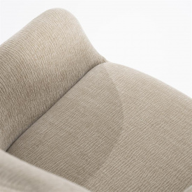 SCAUN BLISS - METAL / LEMN / TESATURA 100% POLIESTER - CREM - 59.5(L) x 88(h) x 66(l) - Img 8
