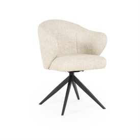 SCAUN CONNOR DONNA - TESATURA SI METAL - BEJ - 61.5(L) x 60(l) x 81.5(h) cm - Img 11