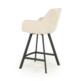 SCAUN DE BAR BLISS CU COTIERĂ - BEJ - 52(L) x 56.5(l) x 96.5(h) - Img 4