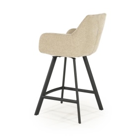 SCAUN DE BAR BLISS CU COTIERĂ - GRI TAUPE - 52(L) x 56.5(l) x 96.5(h) - Img 4