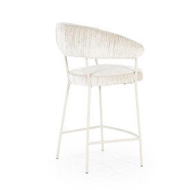 SCAUN DE BAR LIZZY FEMME - TESATURA SI METAL - BEJ - 55(L) x 53(l) x 96(h) cm - Img 8
