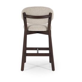 SCAUN DE BAR MIKKY MOON - TESATURA SI STEJAR - TAUPE - 53(L) x 57.5(l) x 97.5(h) cm - Img 6