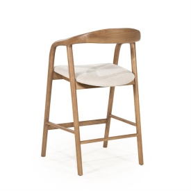 SCAUN DE BAR RAYVEN - MARO DESCHIS - 55(L) x 61(l) x 94(h) - Img 5