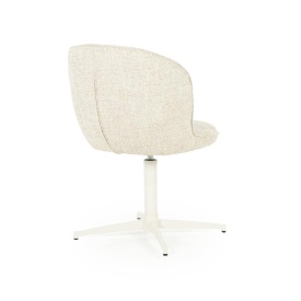 SCAUN ESMEE DONNA - TESATURA SI FIER - BEJ - 55.5(L) x 64.5(l) x 83(h) cm - Img 8