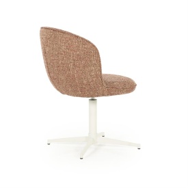 SCAUN ESMEE DONNA - TESATURA SI FIER - ROŞU - 55.5(L) x 64.5(l) x 83(h) cm - Img 8