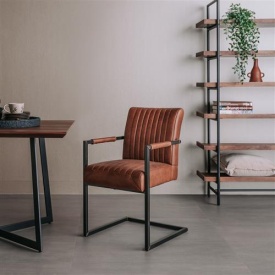 SCAUN FERRO - METAL / MATERIAL - NEGRU / MARO DESCHIS - 61(L) X 88(H) X 52(L) - Img 2