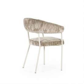 SCAUN LIZZY FEMME - TESATURA / METAL - BEJ - 59(L) x 79(h) x 60.5(l) - Img 8