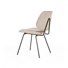 SCAUN LYNN - METAL / LEMN / TESATURA 100% POLIESTER - BEJ - 49.5(L) x 82(h) x 58(l) - Img 6