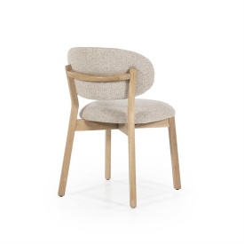 SCAUN MIKKY MOON - TESATURA SI STEJAR - TAUPE - 51(L) x 59.5(l) x 79(h) cm - Img 7