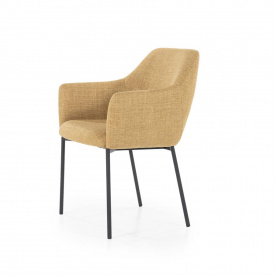 SCAUN PAUL - METAL / LEMN / TESATURA 100% POLIESTER - ANTRACIT - 58(L) x 82(h) x 60(l) - Img 2