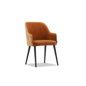 SCAUN STAFFA CU COTIERA - LEMN / MATERIAL - CULOARE LE ALEGERE - 44(L) x 84(h) x 54(l) - Img 1