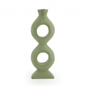 SUPORT LUMANARI TORTA MARE - LEMN DE MANGO [FSC] - VERDE - 18(L) x 48(h) x 7(l) - Img 1
