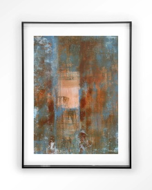 TABLOU - BLUE OCKER ABSTRACT 2 - Img 12