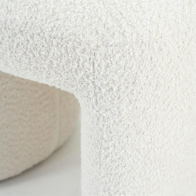 TABURET SAHI - POLIESTER - ALB - 46(L) x 41(h) x44(l) - Img 2