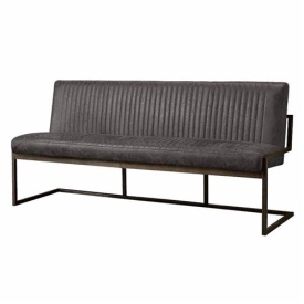 BANCA FERRO 155 SAVANNAH - METAL / MATERIAL - NEGRU / ANTRACIT - 65(L) X 87(H) X 155(L)