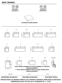 CANAPEA FIRENZZE CU 2 LOCURI "S" - (2 SEATER) - 207(L) x 68(h) x 105(l) cm - Img 5