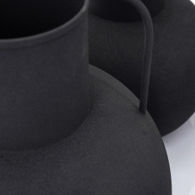 CLOPOT MEDIU - METAL - NEGRU - 25.5(L) x 30(h) x 25.5(l) - Img 3
