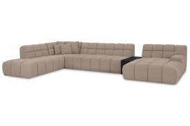 COLTAR NAPOLI BIG "U" CU POSIBILITATE DE MASUTA - 384(L) x 80(h) x320(l) cm - Img 1