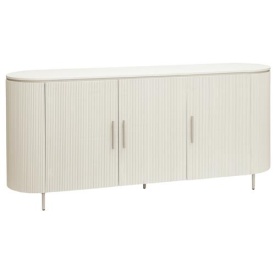 COMODA CORBETTA - LEMN / METAL - ALB MURDAR - 180(L) x 80(h) x 45(l)
