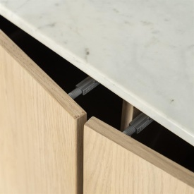 COMODA DON - LEMN DE STEJAR SI MARMURA - MARO - 165(L) x 45(l) x 75(h) cm - Img 12