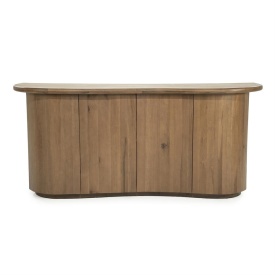 COMODA JOSH - LEMN SI FURNIR DE STEJAR - MARO - 180(L) x 50(l) x 80(h) cm - Img 1