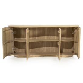 COMODA JOSH - LEMN SI FURNIR DE STEJAR - NATURAL - 180(L) x 50(l) x 80(h) cm - Img 6