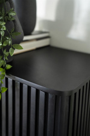 COMODA REMI CU 4 USI - DIN LEMN DE MANGO SI METAL - NEGRU - 170(L) x 80(h) x 45(l) - Img 7