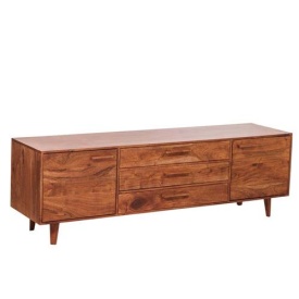 COMODA TV DIMARO SUSPENDAT - LEMN DE SALCAM [FSC] - FINISAJ MARO NATURAL NUC - 190(L) X 60(H) X 48(L) CM
